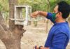 समाज सेवी अरूण व्यास ने टीम सहित पक्षियों के लिए दाना पानी कि व्यवस्था की Arun Vyas