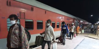 शालिमार-बीकानेर श्रमिक एक्सप्रेस स्पेशल ट्रेन पहुँची : 14 जिलों के यात्री पहुंचे बीकानेर sharmik train