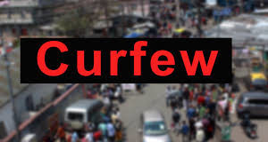 रविवार को 3 पुलिस थाना के कुछ एरिया में लगाया गया कर्फ्यू curfew