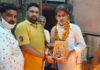 सेन समाज के युवाओं ने राम मंदिर आंदोलन में भाग लेने वाले कारसेवकों का किया सम्मान