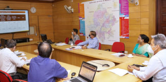 राजस्थान में जल जीवन मिशन में वर्ष 2021-22 का एक्शन प्लान जल शक्ति मंत्रालय और राष्ट्रीय जेजेएम टीम के समक्ष विस्तृत प्रजेंटेशन प्रदेश में 30 लाख हर घर नल कनैक्शन के लिए कार्यशैली और क्षमता संवर्द्धन पर विशेष फोकस