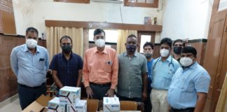 समाजसेवी बांठिया ने पीबीएम हॉस्पिटल में भेंट किए दस पंखे