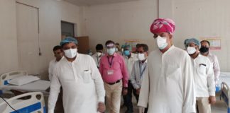 जन सहयोग से 100 बेड का कोविड डेडिकेटेड हॉस्पिटल मरीजों को समर्पित श्रम राज्य मंत्री की पहल पर तैयार हुआ हॉस्पिटल