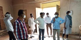 नगर परिषद सभापति हरिवल्लभ कल्ला व जिला परिषद मुख्यकार्यकारी अधिकारी नारायणसिंह चारण ने किया कोविड केयर सेंटर का निरीक्षण