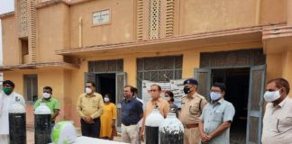 कालू सीएचसी में भामाशाहों ने भेंट किए ऑक्सीजन कन्संट्रेटर तथा सिलेंडर