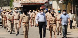 ज्वाइंट एनफोर्समेन्ट टीम ने निकाला पैदल मार्च कोरोना एडवाइजरी की पालना का दिया संदेश