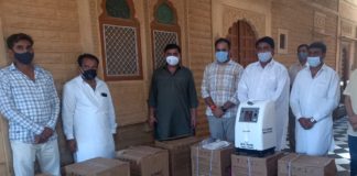 अल्पसंख्यक मामलात मंत्री ने ऑक्सीजन कांसंट्रेटर भेंटकर्ताओं का जताया आभार : लोक स्वास्थ्य रक्षा सरकार की पहली प्राथमिकता – शाले मोहम्मद