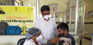 यूपीएचसी नोखा ने 1 दिन में 1,526 टीके लगाकर बनाया राजस्थान का नया कीर्तिमान