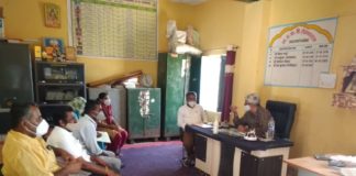 बड़ाबाग गांव हुआ कोरोना मुक्त जोनल अधिकारी ने ली पंचायत स्तरीय कोर ग्रुप की बैठक