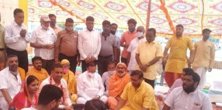 मेडिसिन विंग के शिलान्यास से पूर्व संतों के सान्निध्य में हुआ रुद्राभिषेक ऊर्जा मंत्री डॉ. कल्ला ने की शिरकत