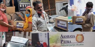 अक्षयपात्र फाउंडेशन ने पुजारी परिवारों को 120 सूखे राशन किट का किया वितरण