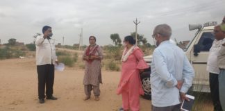 एसडीएम ने अवैध कॉलोनिया का किया मौका निरीक्षण
