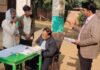 राज्य के उप मुख्य निर्वाचन अधिकारी विनोद पारीक ने किया जिले के मतदान केंद्रों का निरीक्षण