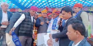 राजस्थान सरकार केबिनेट मंत्री गोविंद राम मेघवाल आज मेड़ता क्षेत्र के दौरे पर रहे