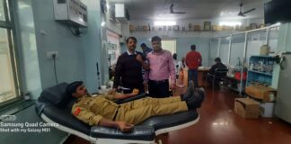 स्व. ई. महेन्द्र प्रताप ज्याणी की पुण्यतिथि पर 35 रक्तदाताओं ने किया रक्तदान