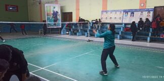 मुरलीधर पुरोहित स्मृति में बैंडमिंटन प्रतियोगिता जारी