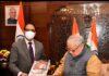 राजस्थान तकनीकी विश्वविद्यालय के कुलपति प्रोफ़ेसर आर. ए. गुप्ता की राज्यपाल श्री कलराज मिश्र से मुलाकात