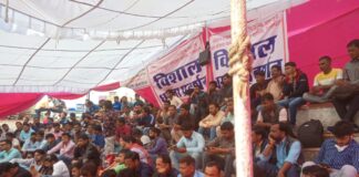 नियमतिकरण व मानदेय बढोतरी मांग को लेकर एमएनडीवाई व एमएनजेवाई ऑपरेटर्स 8 दिन से भूख हड़ताल पर