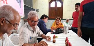 श्री ब्राह्मण स्वर्णकार पंचायत भवन में आयोजित नि:शुल्क होमियोपैथी चिकित्सा शिविर सम्पन्न
