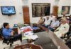 ईदुलजुहा पर्व पर कानून व शांति व्यवस्था बनाये रखने को लेकर जिला कलक्टर व पुलिस अधीक्षक ने धर्मगुरुओं व सामाजिक प्रतिनिधियों के साथ की बैठक