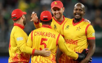 जिम्बाब्वे टीम ने टी20 वर्ल्ड कप में पाकिस्तान को एन रन से हराया : पाक टीम को सेमीफाइनल से बाहर होने का खतरा