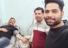 बीकाणा ब्लड सेवा समिति के अध्यक्ष रवि व्यास ने 40वां रक्तदान कर मरीज को पहुंचाई राहत