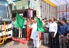 परिवहन मंत्री बृजेन्द्र ओला ने 9 नवीन वातानुकूलित शयनयान, कुर्सीयान लग्जरी बसों का किया शुभारम्भ