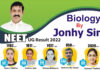 जोनी सर क्लासेज में नीट 2024 हेतु बायलॉजी विषय के टारगेट बैच 18 मई से शुरू