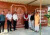 निर्माणाधीन गांधी दर्शन वाटिका का निरीक्षण