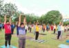 अंतरराष्ट्रीय योग दिवस की पूर्व तैयारियां शुरू, करवाया सामूहिक योगाभ्यास : स्वस्थ रहने के लिए जीवन में सबसे बड़ी औषधि है योग : योग गुरू शर्मा
