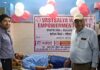 प्रथम वर्षगांठ पर रक्तदान शिविर का आयोजन : 40 रक्तदाताओं ने किया ब्लड डोनेट, प्रशस्ति पत्र देकर किया सम्मानित