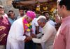फलोदी जिले के भाप भैवर मंदिर में हुआ भाजपा प्रत्याशी जेठानंद व्यास का स्वागत