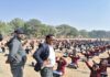 गणतंत्र दिवस पर होने वाले पी.टी. पूर्वभ्यास का अनिल बोड़ा ने किया औचक निरीक्षण