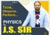 जेएस सर क्लासेज में फिजिक्स का नीट यूजी फाउण्डेशन बैच 4 अप्रेल से