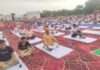हजारों योग साधकों ने सामूहिक योगाभ्यास कर दिया आरोग्यता और वसुधैव कुटुंबकम् का संदेश