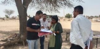 जिला कलक्टर नम्रता वृष्णि ने किया बज्जू उपखंड की बीकमपुर ग्राम पंचायत का दौरा