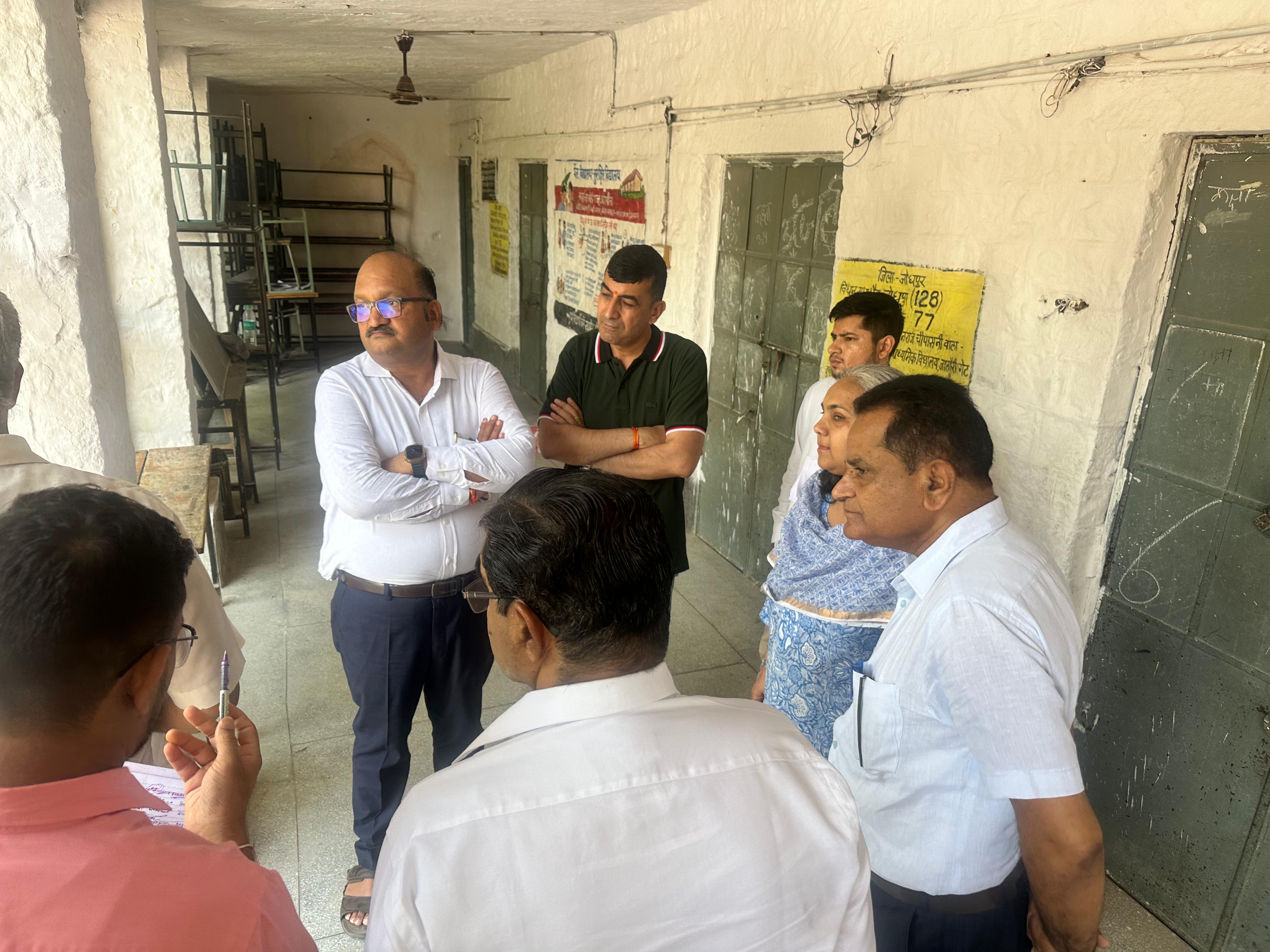 विधायक अतुल भंसाली ने जोधपुर शहर विधानसभा क्षेत्र के राजकीय विद्यालयों का किया निरीक्षण