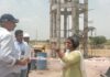 नोखा क्षेत्र के दौरे पर रही जिला कलक्टर नम्रता वृष्णि : पेयजल परियोजना का किया निरीक्षण