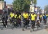 संडे ऑन साइकिल : लगातार सातवें सप्ताह चलाई साइकिल, दिया फिट इंडिया का संदेश