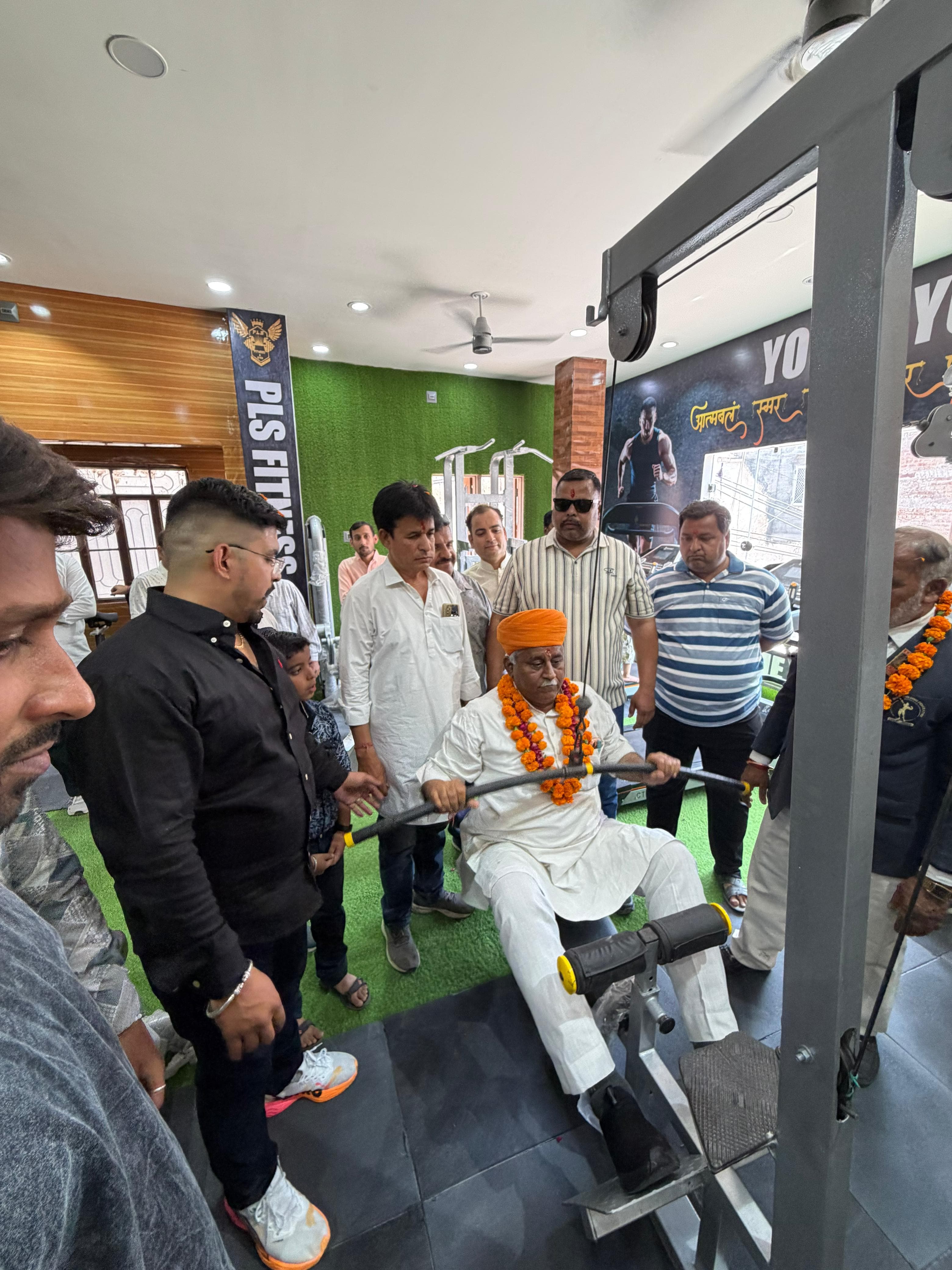शहरी क्षेत्र मे नया फिटनेस जिम शुरू : विधायक व्यास ने किया पीएलएस जिम का उद्घाटन
