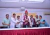 एनएमसी अध्यक्ष डॉ. अभिजात चंद्रकांत शेठ पहुंचे एसपीएमसी, प्राचार्य डॉ. सुरेंद्र कुमार ने किया स्वागत