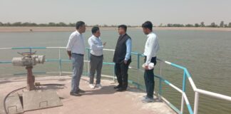 नहरबंदी के बाद राहत की खबर : जलाशयों में फिर पहुंचेगा पानी, जिला कलेक्टर जैन ने शोभासर जलाशय का किया निरीक्षण